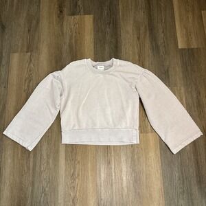 Madewell x Karen Walker Garment-Dyed Sweatshirt‎ Women's Medium Violet Tint Boho